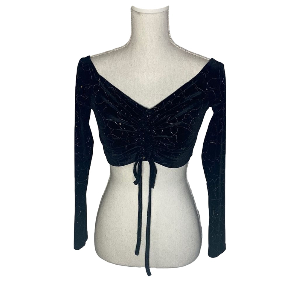 BLACK & GOLD CROP TOP ✨✨✨